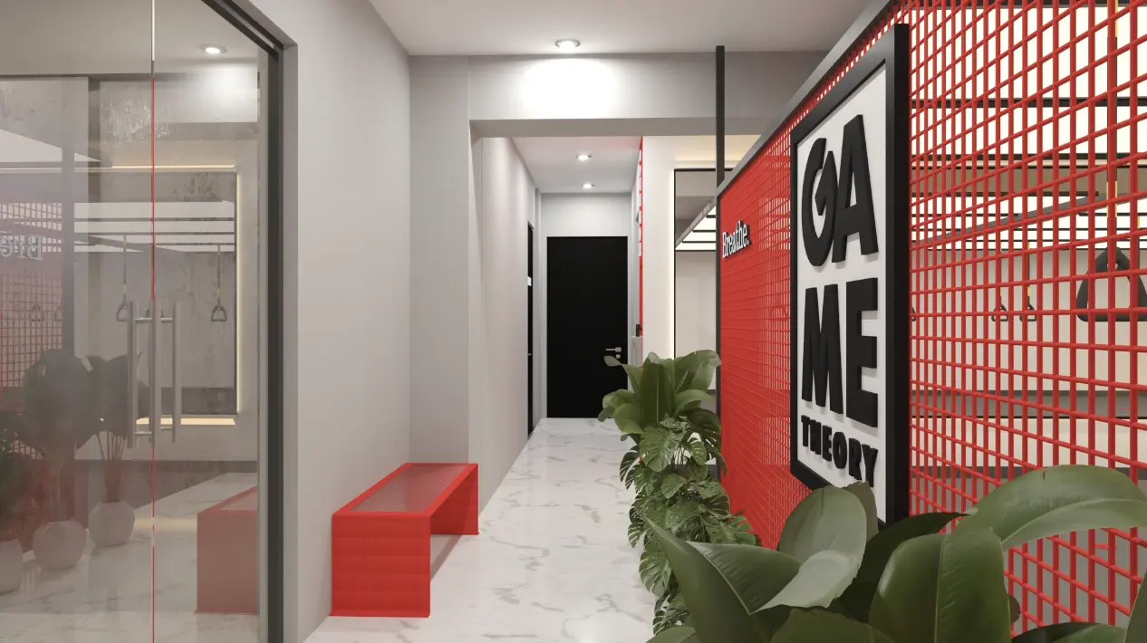Gym entrance lobby