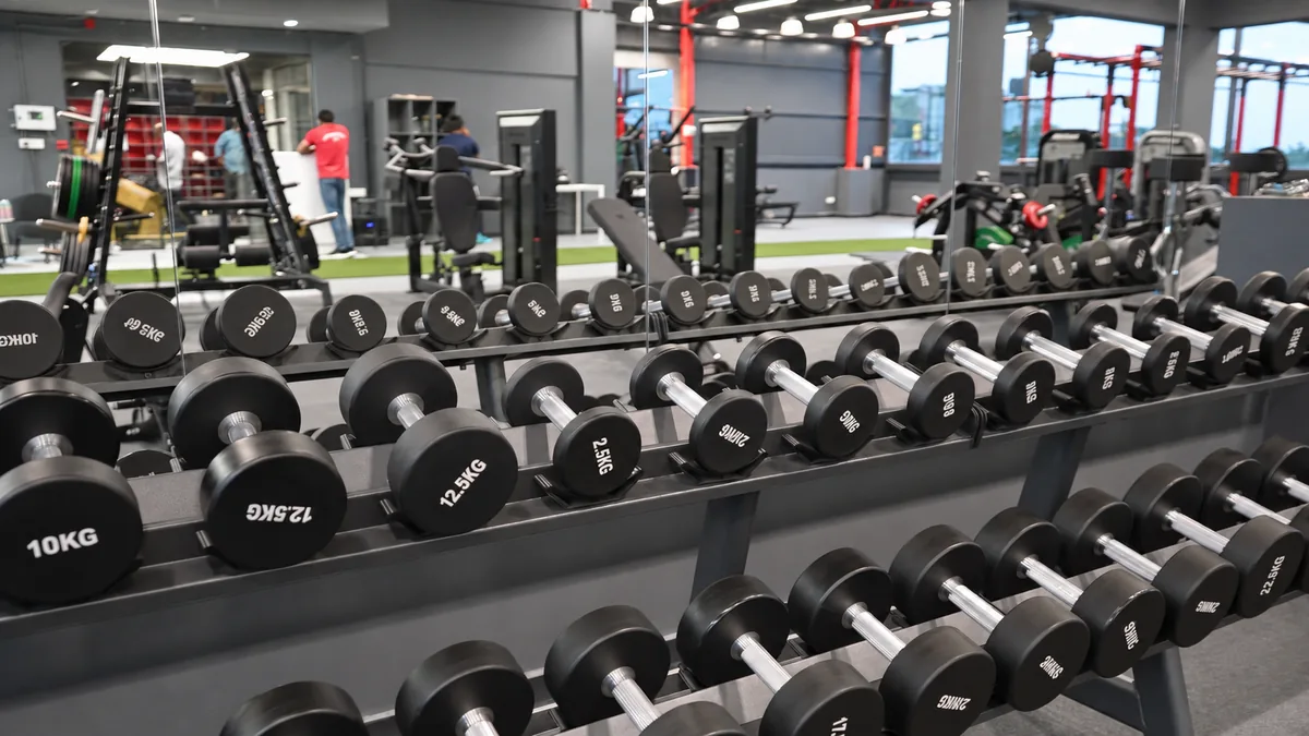 The Indiranagar strength training area